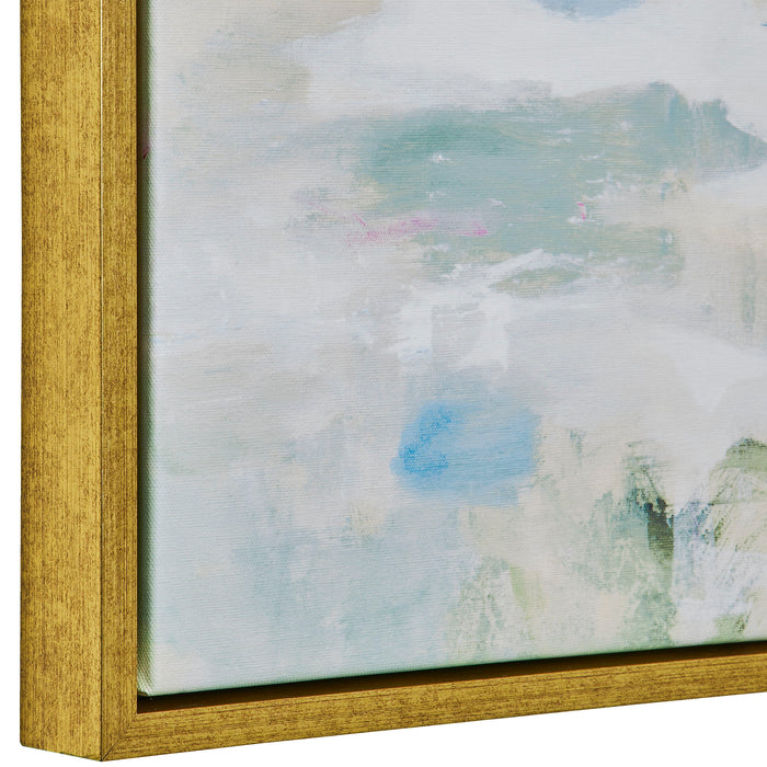 Abstract Reflections - Framed Canvas - Gray