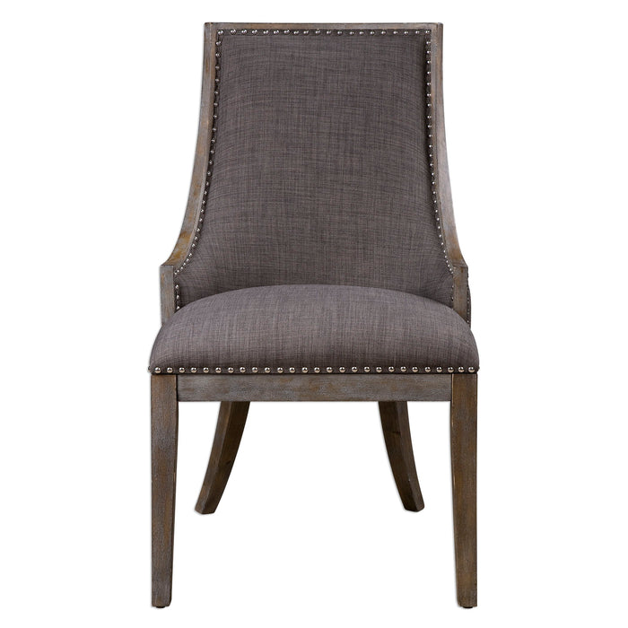 Aidrian - Accent Chair - Charcoal Gray