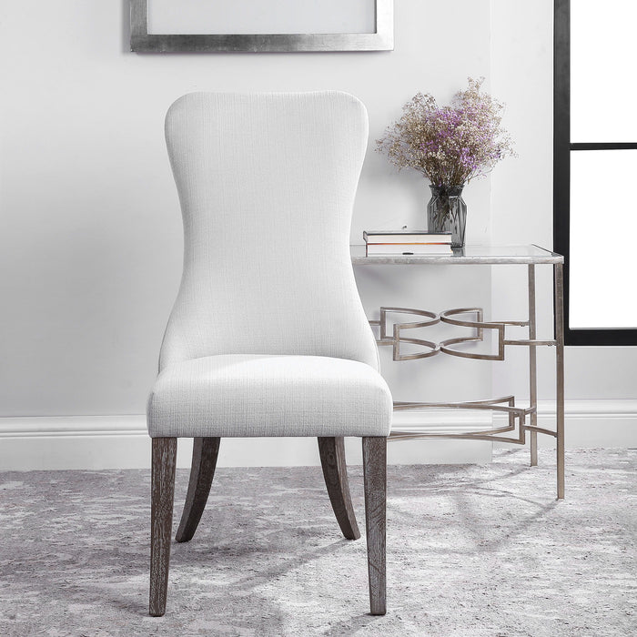 Caledonia - Armless Chair - White