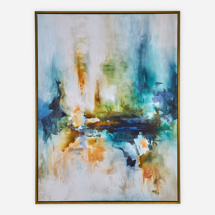 Excursion - Framed Abstract Art - Blue