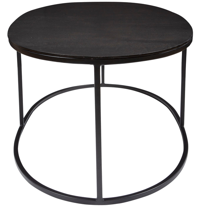 Coreene - Oval Coffee Table - Black