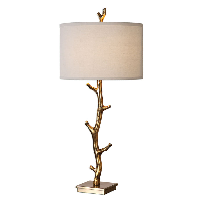 Javor - Tree Branch Table Lamp - Gold