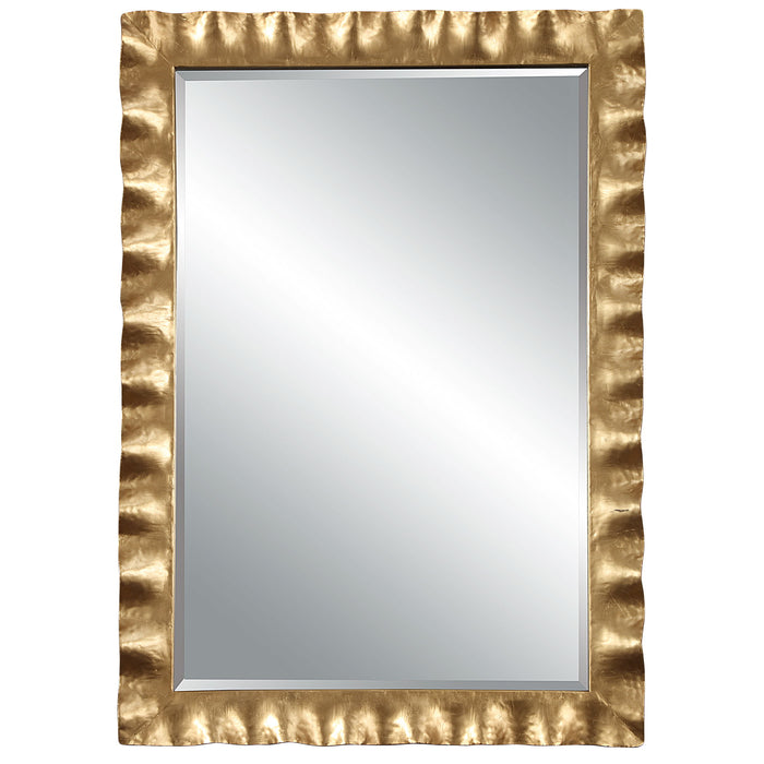 Haya - Scalloped Mirror - Gold