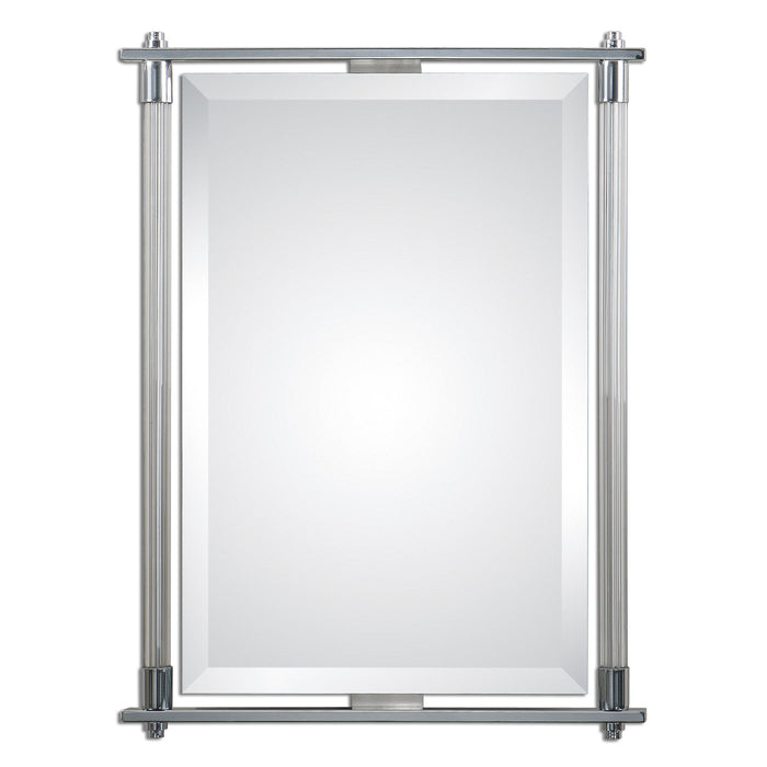 Adara - Vanity Mirror - Pearl Silver