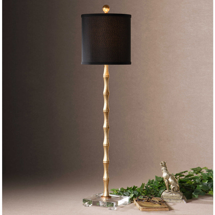 Quindici - Metal Bamboo Buffet Lamp - Black