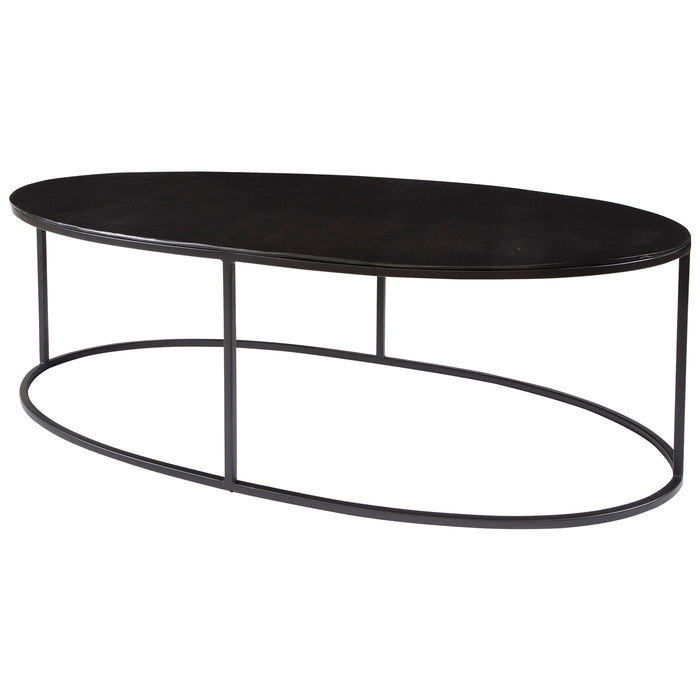 Coreene - Oval Coffee Table - Black
