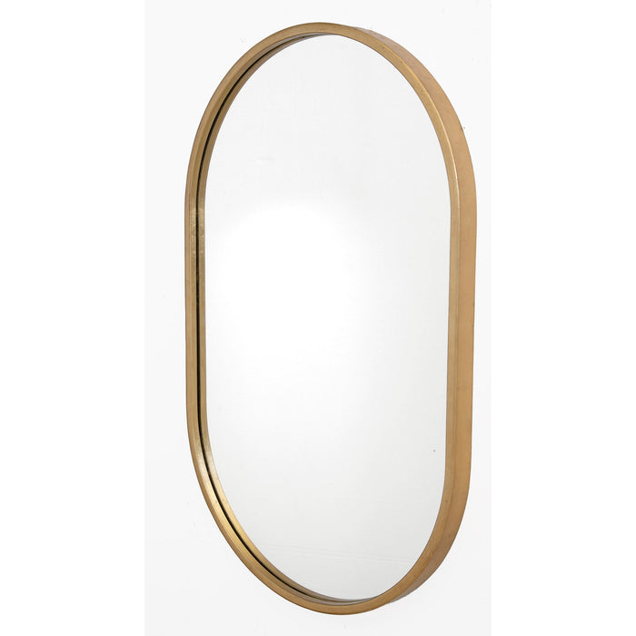 Varina - Minimalist Oval Mirror - Gold