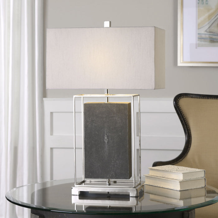 Sakana - Textured Table Lamp - Gray