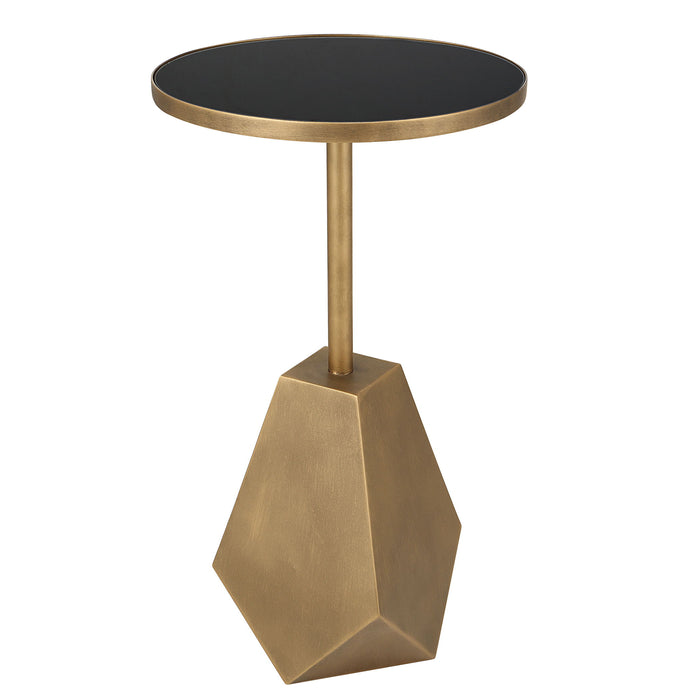 Comet - Geometric Accent Table - Bronze