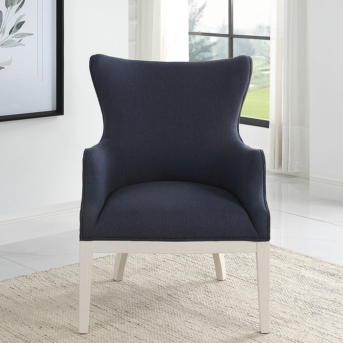 Gordonston - Blue Fabric Accent Chair