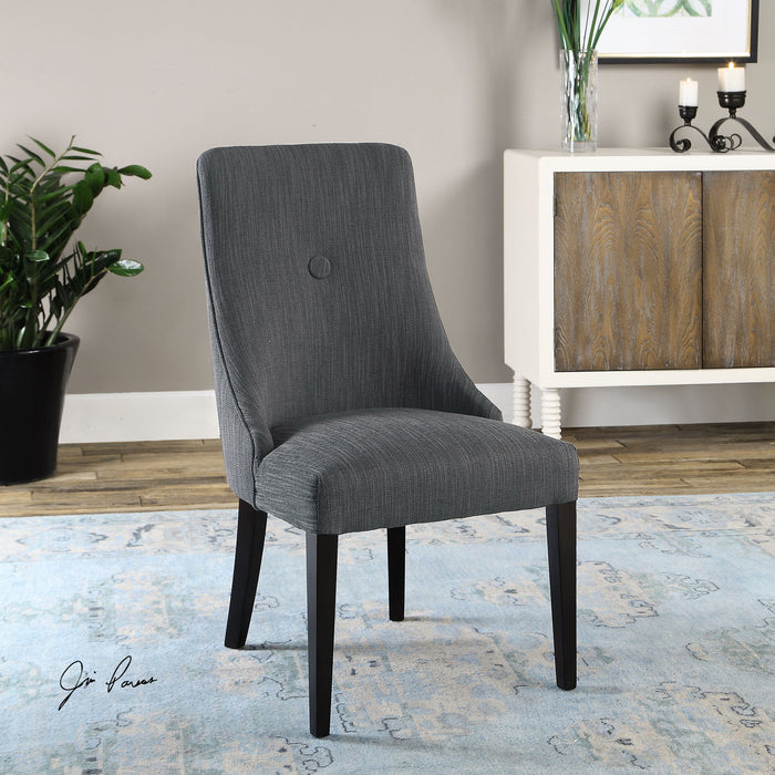 Patamon - Armless Chairs (Set of 2) - Dark Gray