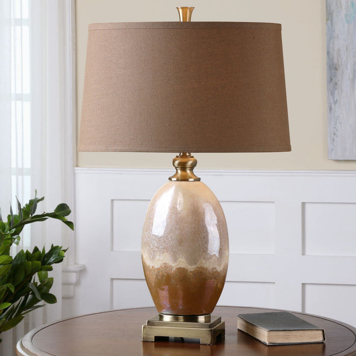 Eadric - Ceramic Table Lamp - Light Brown
