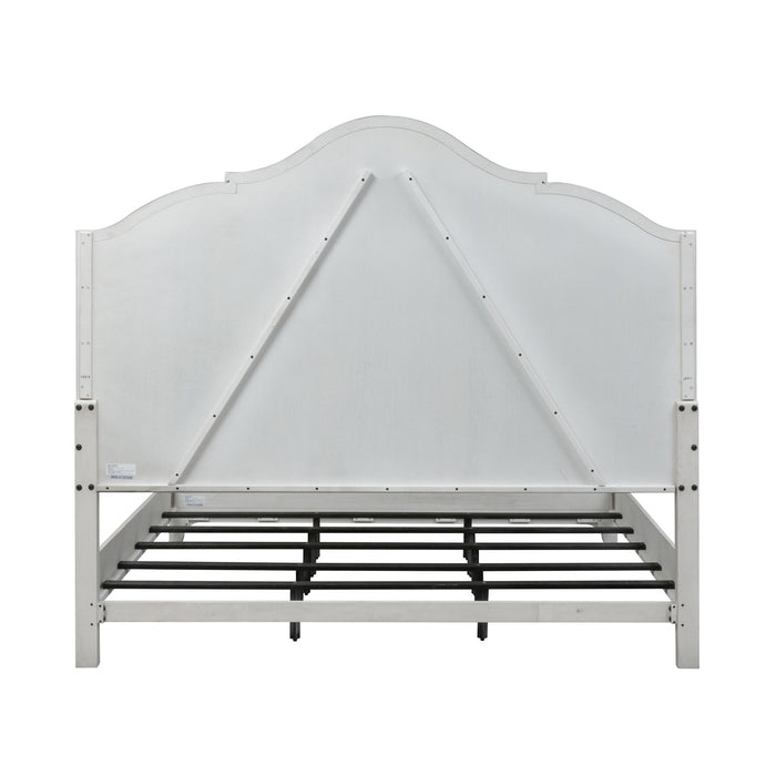 Farmhouse Reimagined - California King Panel Bed - White