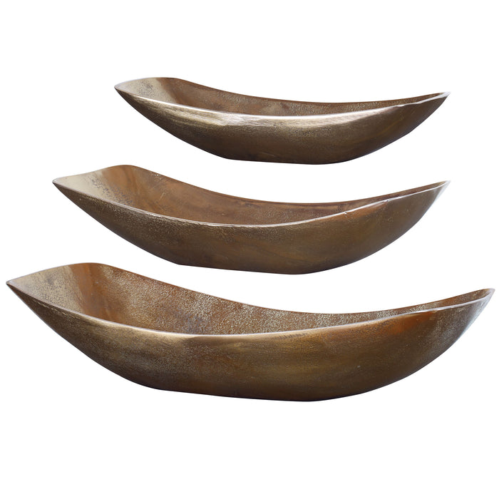 Anas - Bowls (Set of 3) - Antique Brass