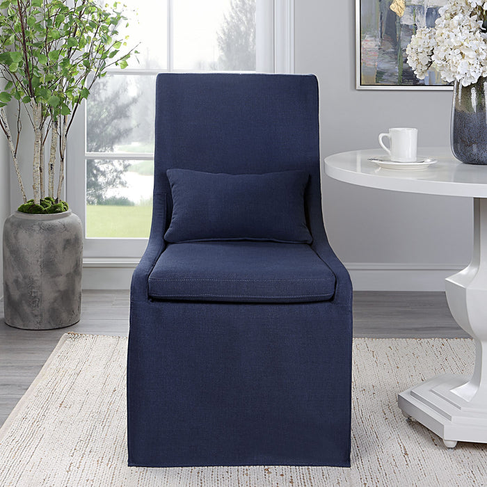 Coley - Armless Chair - Blue