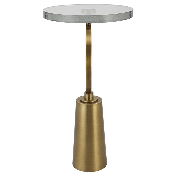Ringlet - Accent Table - Brass