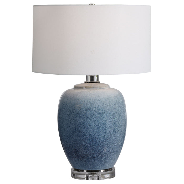 Blue Waters - Ceramic Table Lamp - Blue
