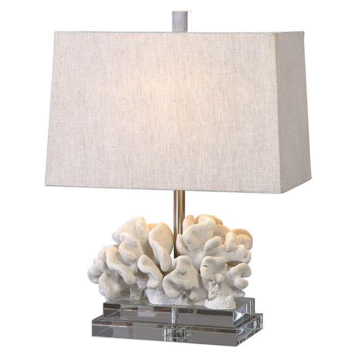 Coral - Sculpture Table Lamp - White