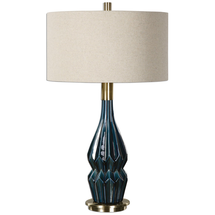 Prussian - Ceramic Lamp - Blue