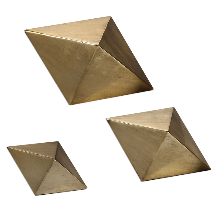 Rhombus - Accents (Set of 3) - Champagne