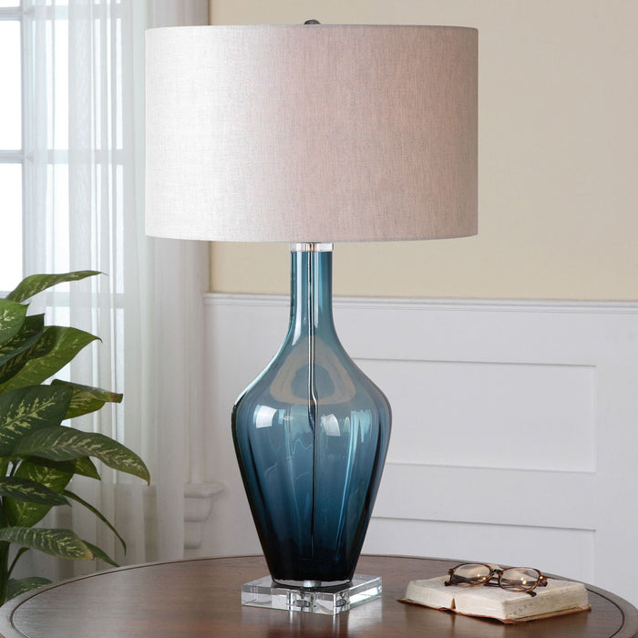 Hagano - Glass Table Lamp - Blue