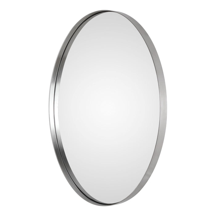 Pursley - Oval Mirror - Brushed Nickel
