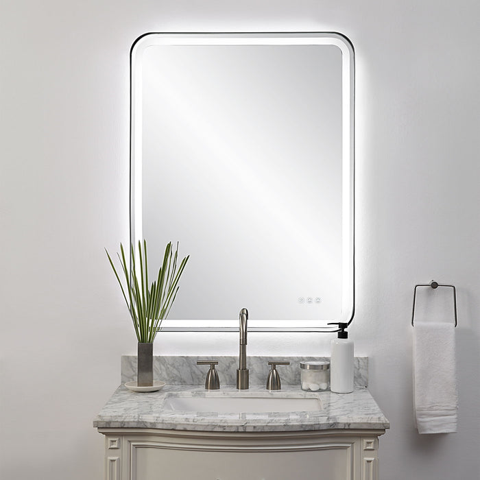 Crofton - Lighted Large Mirror - Black