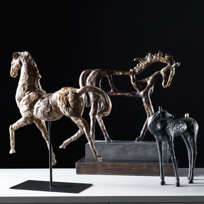 Caballo - Dorado Horse Sculpture - Gold