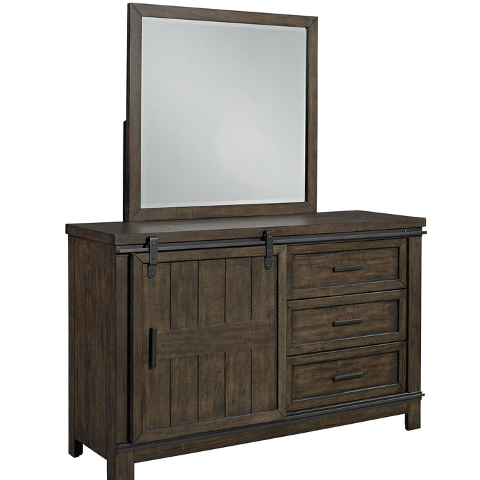 Thornwood Hills - 3 Drawers Dresser & Mirror - Dark Gray