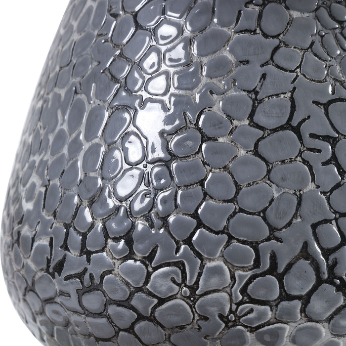 Pebbles - Table Lamp - Metallic Gray