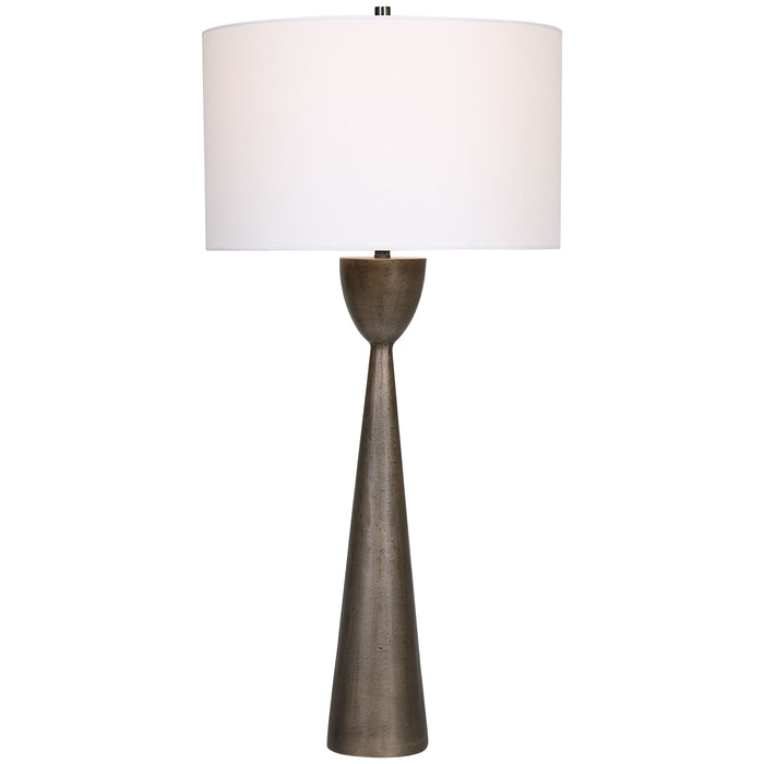 Waller - Handcrafted Cast Table Lamp - Dark Brown