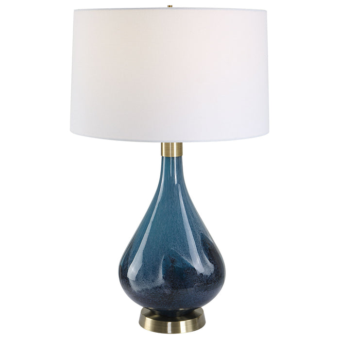 Riviera - Art Glass Table Lamp - Blue