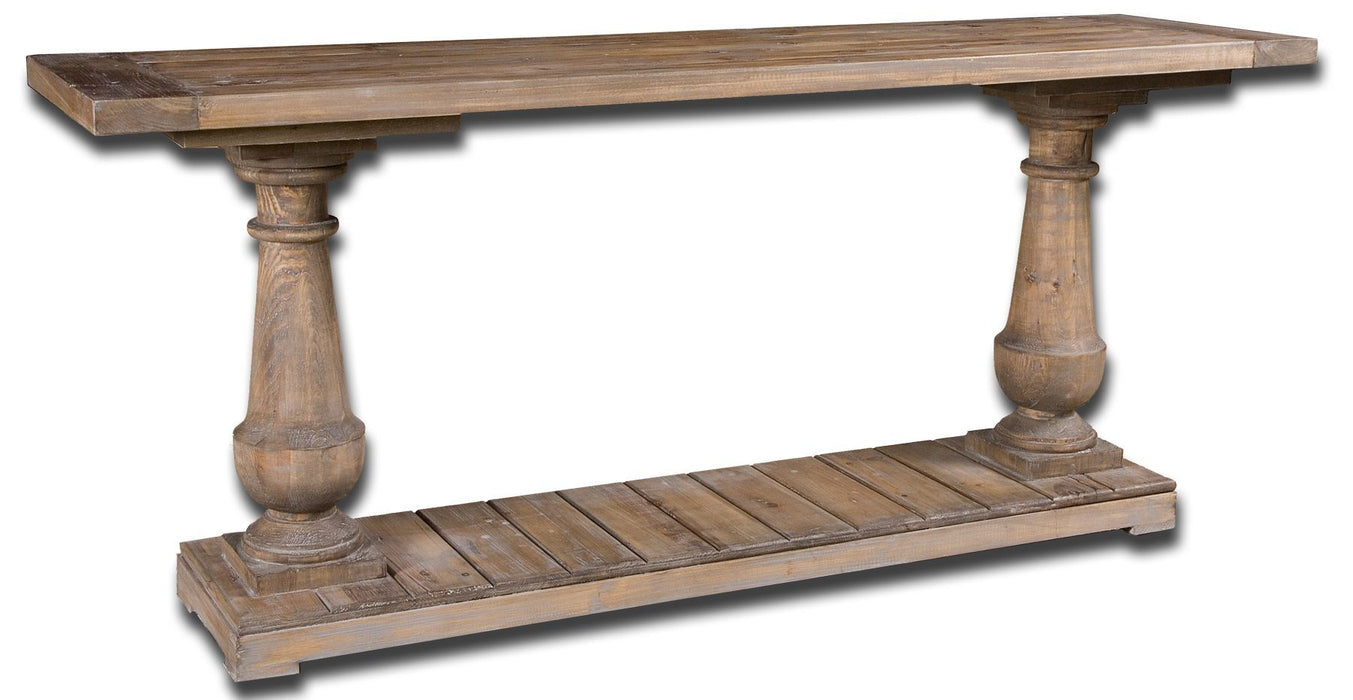 Stratford - Rustic Console - Light Brown