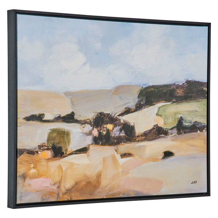 Desert Moment - Framed Landscape Art - Beige