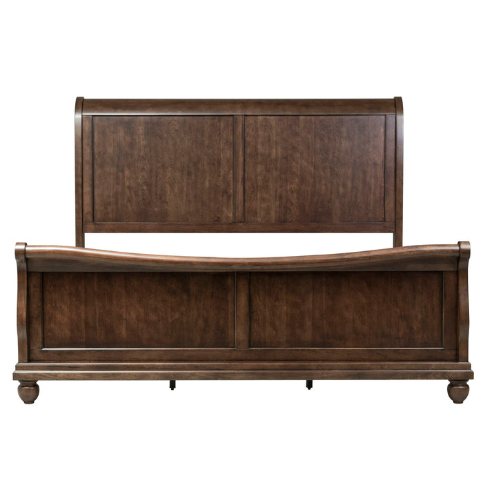 Rustic Traditions - Sleigh Bed, Dresser & Mirror