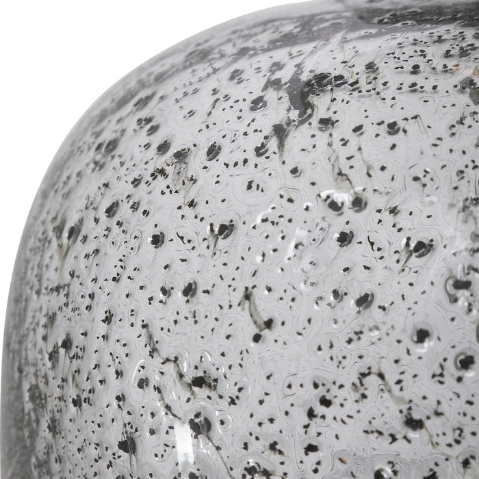 Storm - Glass Table Lamp - Pearl Silver