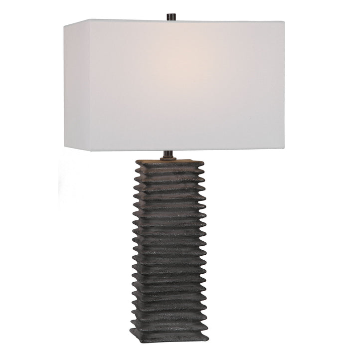 Sanderson - Metallic Table Lamp - Charcoal