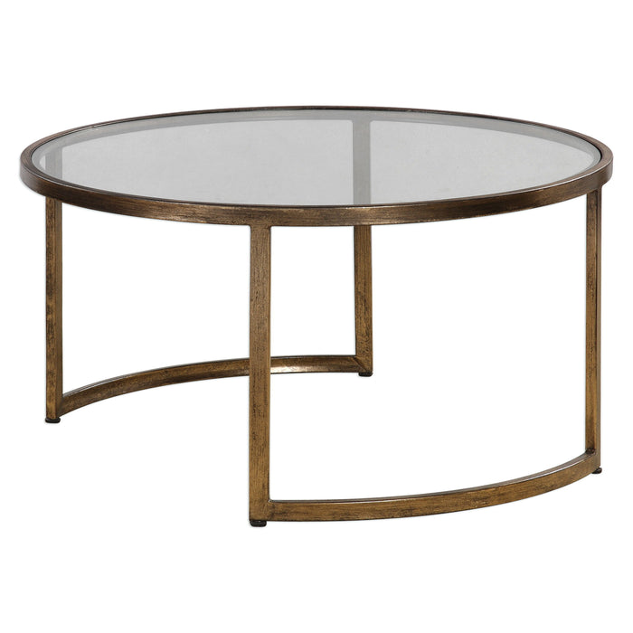 Rhea - Nested Coffee Tables (Set of 2) - Gold