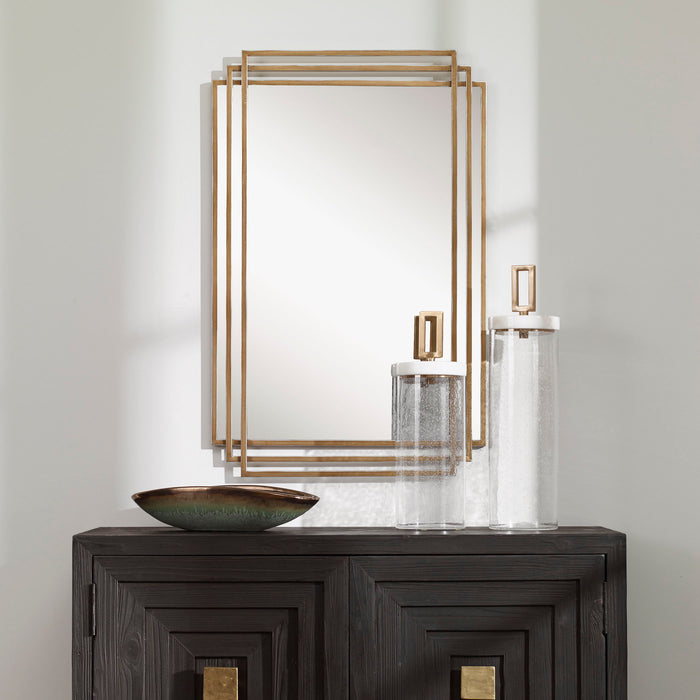 Amherst - Mirror - Brushed Gold