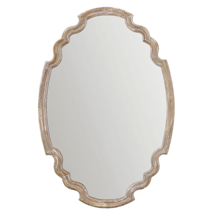 Ludovica - Aged Wood Mirror - Gold