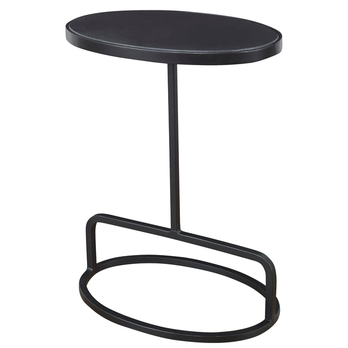 Jessenia - Marble Accent Table - Black