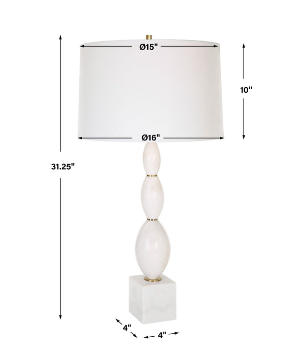 Regalia - White Marble Table Lamp