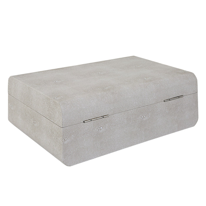 Lalique - Shagreen Box - White