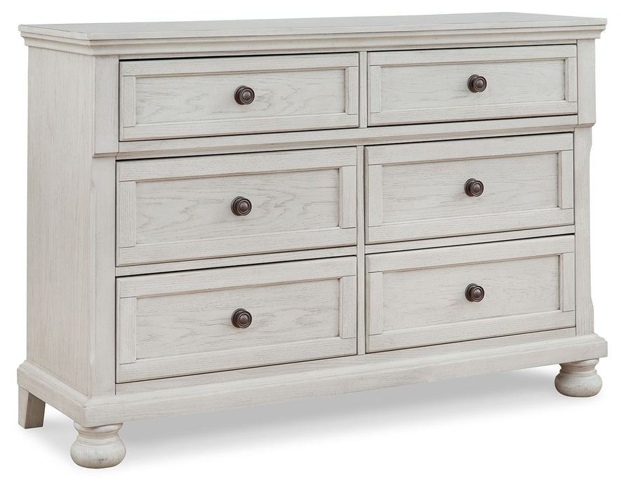 Robbinsdale - Antique White - Dresser - 6 Drawers