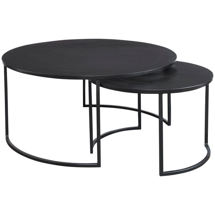 Barnette - Modern Nesting Coffee Tables (Set of 2) - Black