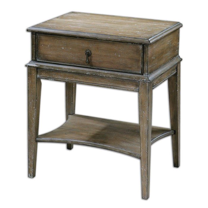 Hanford - Weathered Side Table - Light Brown