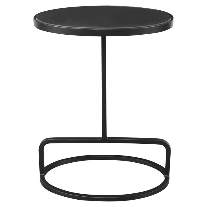 Jessenia - Marble Accent Table - Black