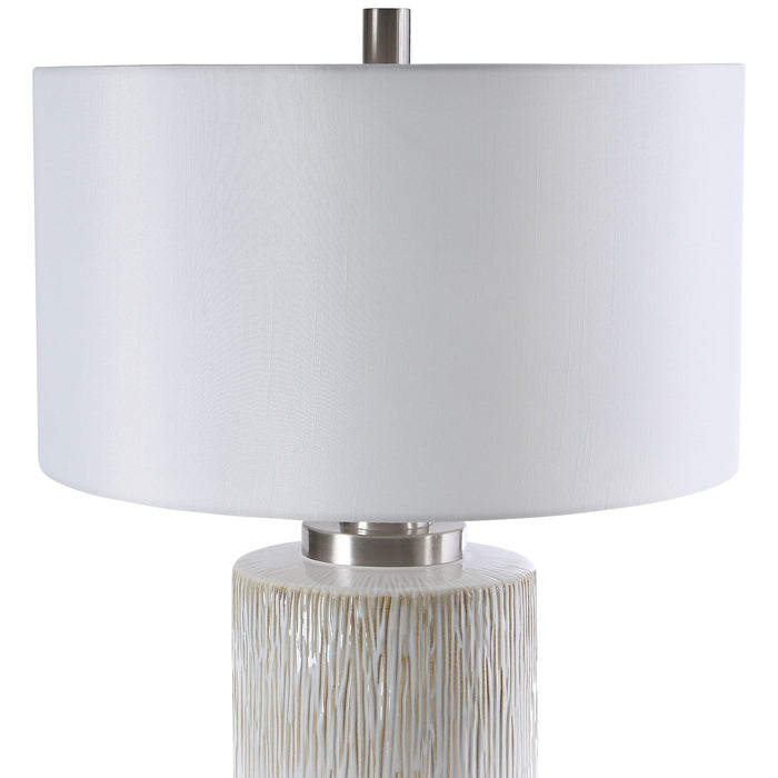 Georgios - Cylinder Table Lamp - White