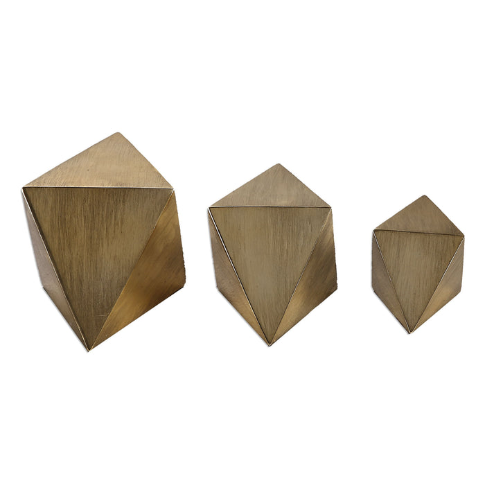 Rhombus - Accents (Set of 3) - Champagne