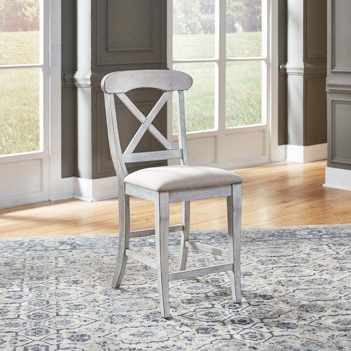 Ocean Isle - Upholstered X Back Counter Chair (Rta)